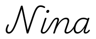 nina签名范例