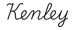 kenley签名范例