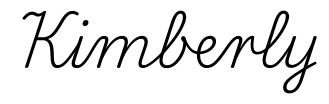 kimberly签名范例