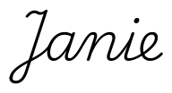 janie签名范例