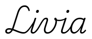livia签名范例