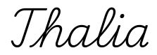 thalia签名范例