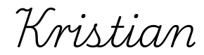 kristian签名范例