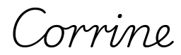 corrine签名范例
