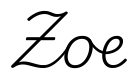zoe签名范例