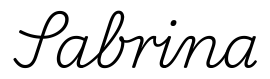 sabrina签名范例