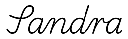 sandra签名范例