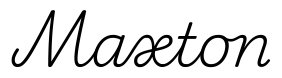 maxton签名范例