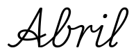 abril签名范例