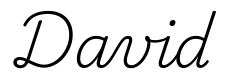 david签名范例
