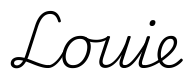 louie签名范例