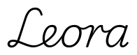 leora签名范例