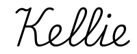 kellie签名范例