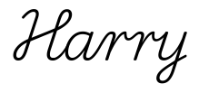harry签名范例
