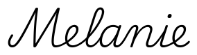 melanie签名范例