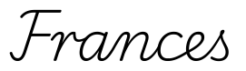 frances签名范例