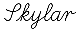 skylar签名范例