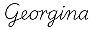 georgina签名范例