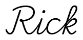 rick签名范例
