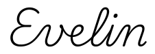 evelin签名范例