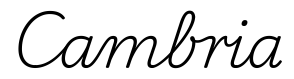 cambria签名范例