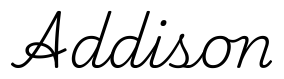 addison签名范例