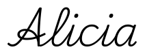 alicia签名范例