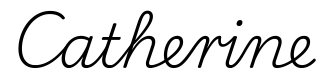 catherine签名范例