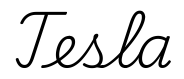 tesla签名范例