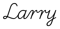 larry签名范例