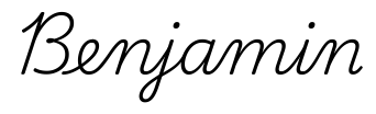 benjamin签名范例
