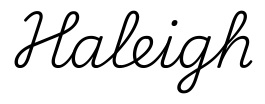 haleigh签名范例