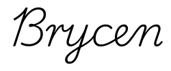 brycen签名范例