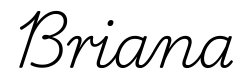briana签名范例