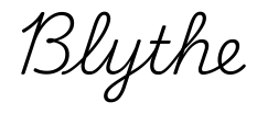 blythe签名范例