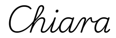 chiara签名范例