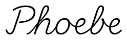 phoebe签名范例