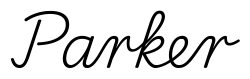 parker签名范例