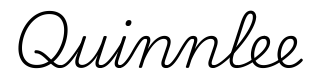 quinnlee签名范例