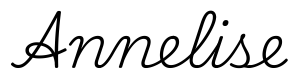 annelise签名范例