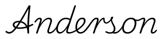 anderson签名范例