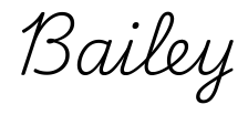bailey签名范例