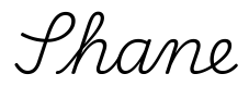 shane签名范例