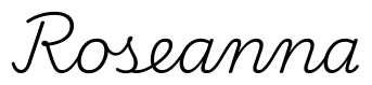 roseanna签名范例