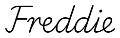 freddie签名范例