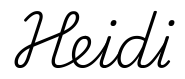 heidi签名范例