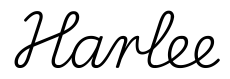 harlee签名范例