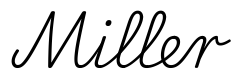 miller签名范例