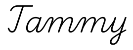 tammy签名范例