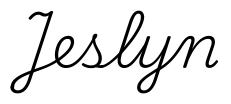 jeslyn签名范例